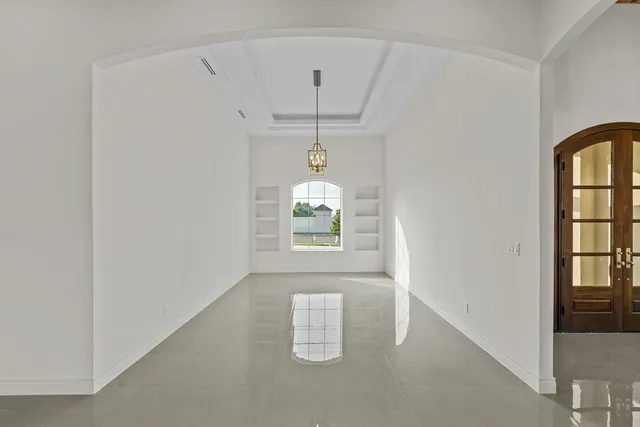 Mediterranean Custom Home — Entry hall