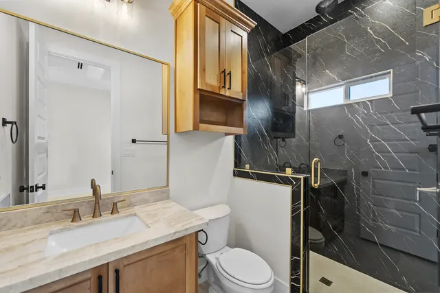 Modern Contemporary Home — Guest bath shower