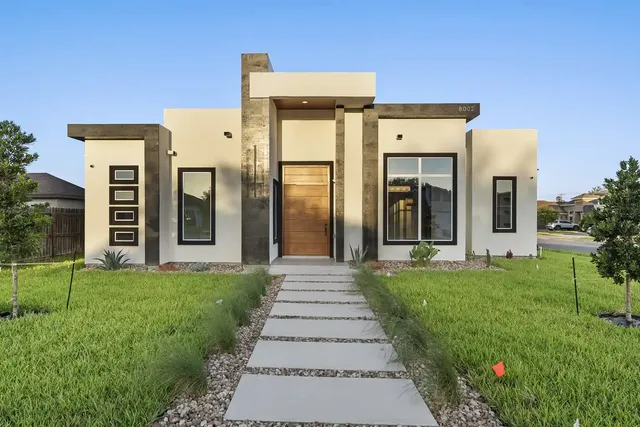 Modern Contemporary Home — Front elevation